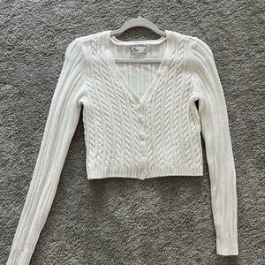 Hollister mini knit cropped cardigan